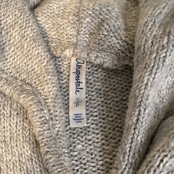 Sweater zip up jacket gray soft - Picture 4 of 4